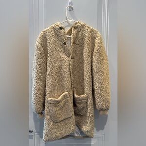 Fin & Vince hooded women’s Sherpa coat